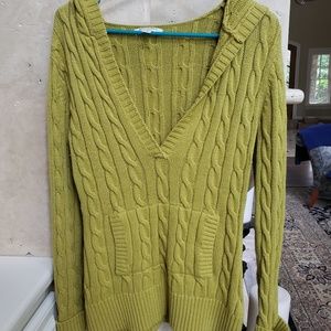 Banana Republic Cable Knit Hooded Sweater